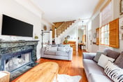 Dog-friendly home with AC, fireplace & W/D - one block to King Street dining