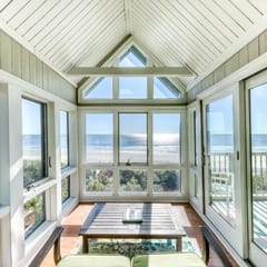 Dog-Friendly Waterfront Condo with Furnished Deck & Beach Views
