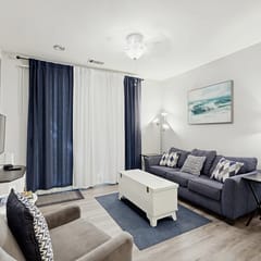 Fully-furnished first-floor condo with pool & private washer/dryer- dog-friendly