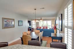Beachfront villa w/ ocean views, private deck, pool access – steps from beach