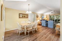 Charming Island Getaway with a Furnished Deck Offering Forest & Fairway Views