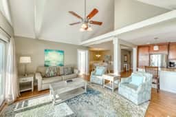 Dog-Friendly Waterfront Condo with Furnished Deck & Beach Views