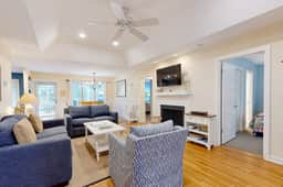 Dog-friendly home with deck, grill & pool - easy walk to beach, dining & shops