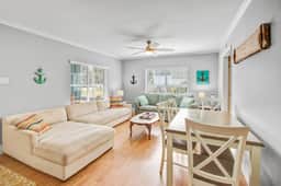 Dog-friendly, ocean-view getaway with grill, deck, beach access & basketball