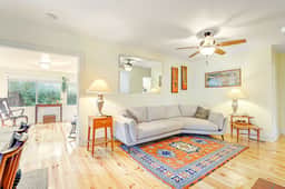 One Block to the Beach Cute Home w/ Deck, Garden Patio, Central AC & WiFi