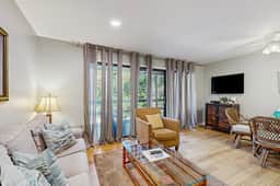 Renovated lagoon-view condo with screened porch & WiFi - steps from the beach