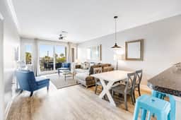 Renovated, ocean view condo w/ lovely porch - across the street from the beach