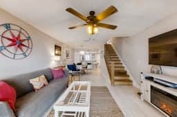 Riverfront condo with great river view, pool & tennis - close to beach & town