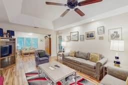 Scenic-view cottage with sunroom, deck, kitchen & pool - close to beach & golf