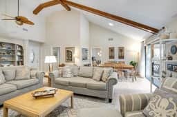 Shaded Lakeview Home with Deck & Screened Porch - Near Beach, Dogs OK