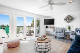 Spacious Folly Beach Retreat w/ Multi-Level Decks & Water Views