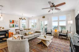 Stunning home with panoramic views and private dock - walk to the beach