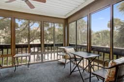 Villa with screened porch & fabulous views - just across the street from the beach