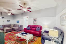 Welcoming home steps to the beach and downtown with WiFi and screened porch