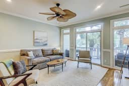 Beachy, three-story villa w/ deck & shared pool - walk downtown & to the beach - Image 5