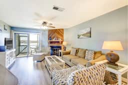 2-story riverfront condo with 2 balconies, outdoor pool, grills, river views, AC - Image 3