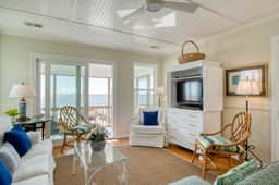 Newly renovated oceanfront home with private beach access & screened porch - Image 5