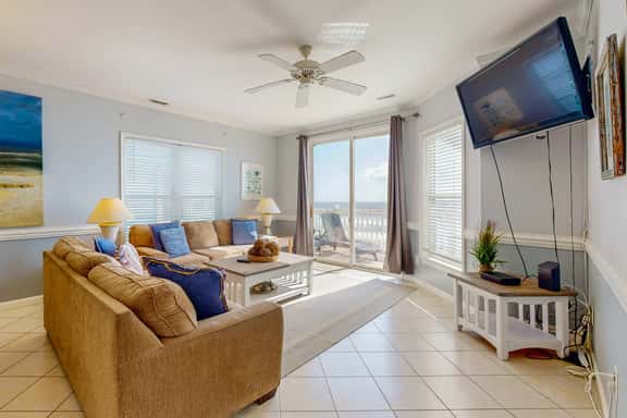 Dog-friendly penthouse with oceanfront balcony - steps to Folly Beach Pier - Image 1