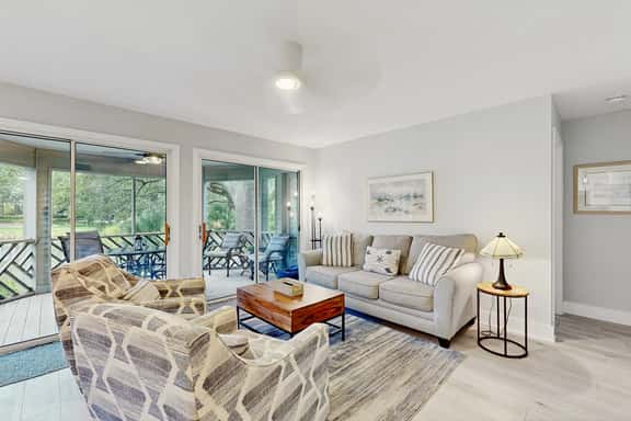 Relaxing Lagoon-View Villa Near Beach, Golf & Steps from Trails - Image 1