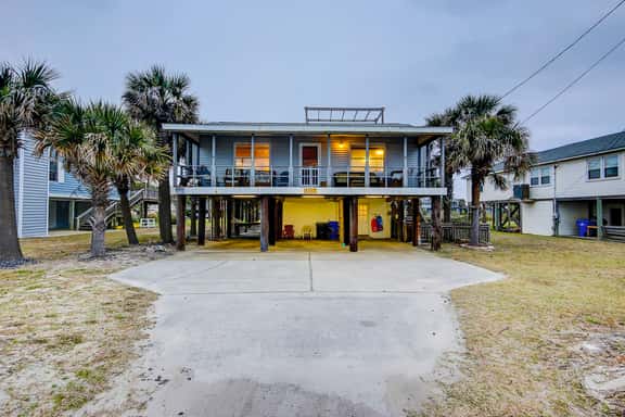 Beach Across the Street Ocean View Home w/ Roof Deck, Porch, AC - Dogs OK - Image 1
