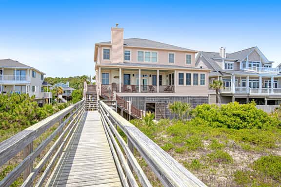 Gorgeous Beachfront Home w/ Oceanfront Views, Deck, Beach Boardwalk & WiFi - Image 1