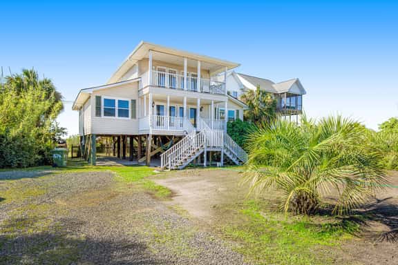 Spacious Folly Beach Retreat w/ Multi-Level Decks & Water Views - Image 1