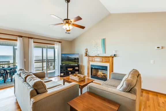 Oceanfront home with private beach access, screened porch & large deck - Image 1