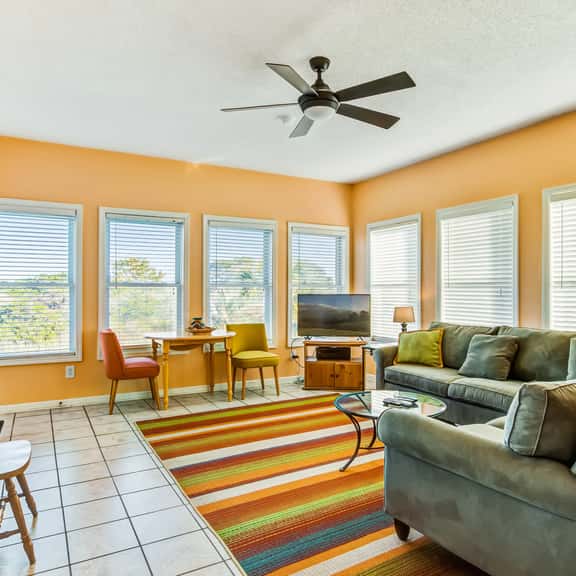 Marsh-view home with large rooftop deck & outdoor shower - steps from beach - Image 1