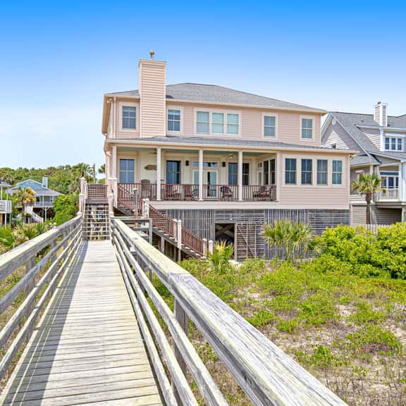 Gorgeous Beachfront Home w/ Oceanfront Views, Deck, Beach Boardwalk & WiFi - Image 1