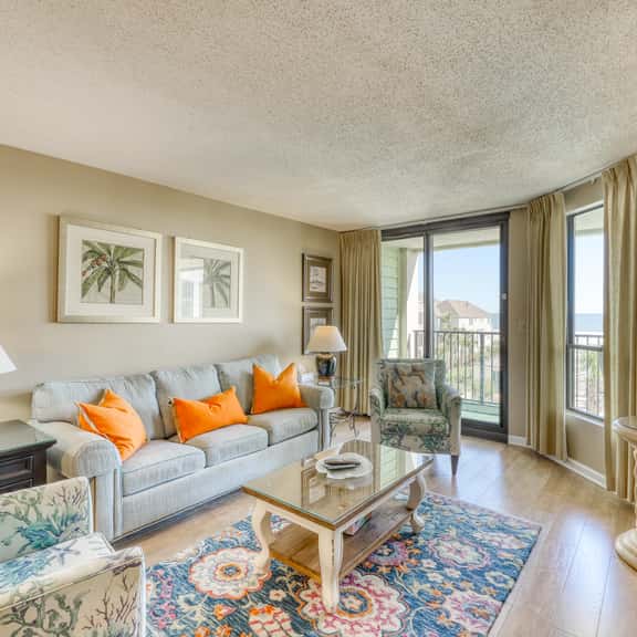 Ocean-view villa at beachfront complex with pool - walk to golf, dining, & more - Image 1