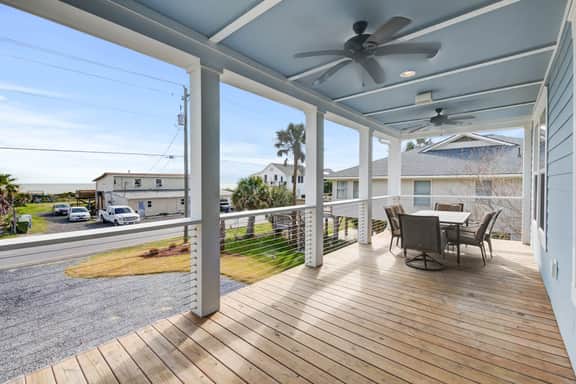 Beautiful ocean view home w/ free WiFi is just across the street from the beach