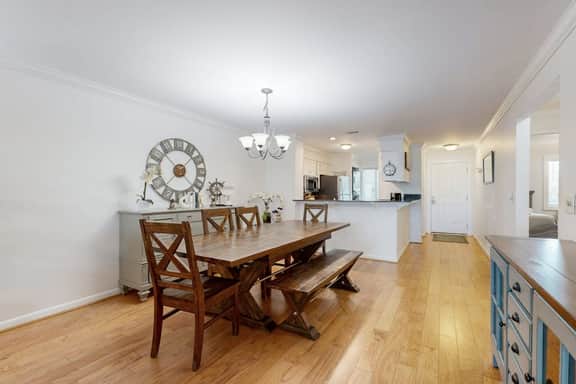 Elegant riverfront condo with access to private W/D, central AC, and pool access