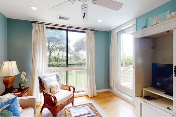 First floor ocean area villa w/ dune & wooded views - just steps from the beach