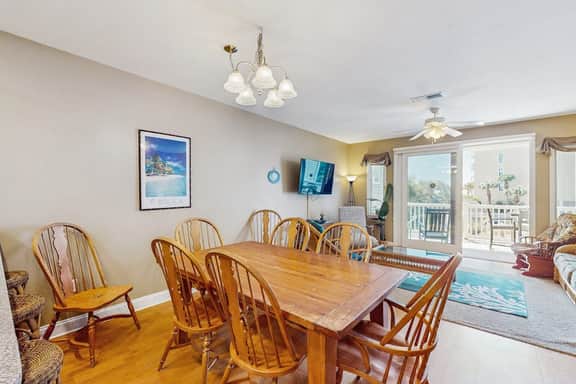 First-floor beach condo w/Gulf and ocean views and two covered decks