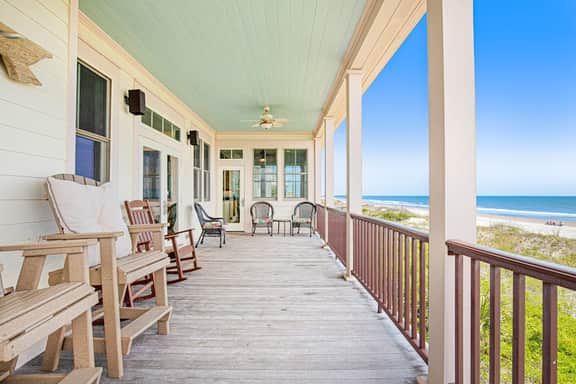 Gorgeous Beachfront Home w/ Oceanfront Views, Deck, Beach Boardwalk & WiFi
