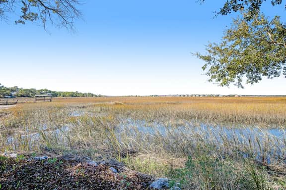 Gorgeous home with marsh views, deck, firepit & gourmet kitchen