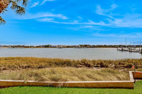 Riverfront condo near Folly Beach with balcony, views, outdoor pool & tennis
