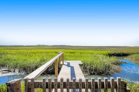 Spacious Folly Beach Retreat w/ Multi-Level Decks & Water Views