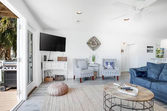 Spacious Folly Beach Retreat w/ Multi-Level Decks & Water Views