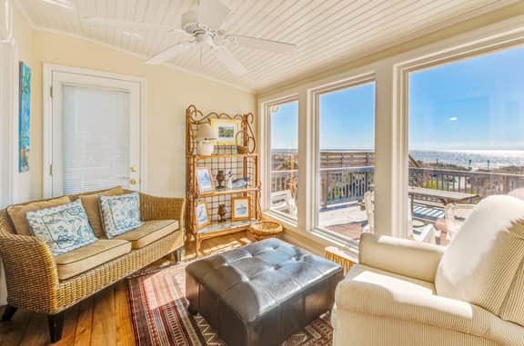 Spacious oceanfront home w/ free WiFi and large deck overlooking the beach