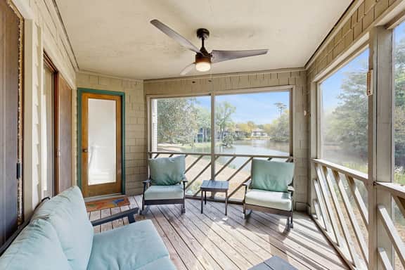 First floor villa w/ lagoon views from the screened porch - close to Atlantic - Image 3