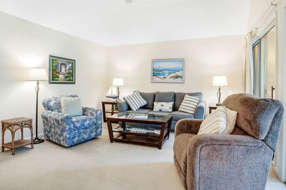 Lagoon view, second floor villa w/ screened in porch, short walk to the beach - Image 5