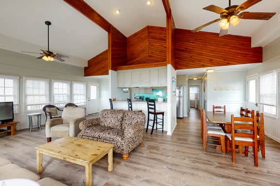 Oceanfront home with WiFi, full kitchen, & deck that spans the side of the home - Image 4