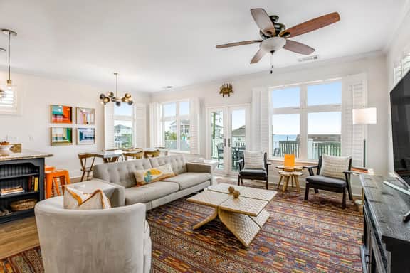 Stunning home with panoramic views and private dock - walk to the beach - Image 4