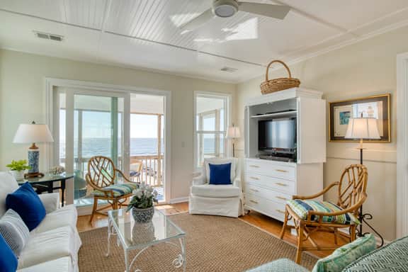 Newly renovated oceanfront home with private beach access & screened porch - Image 5