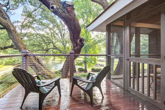 Exquisite escape with lake views, second-floor deck & sunroom - dog-friendly