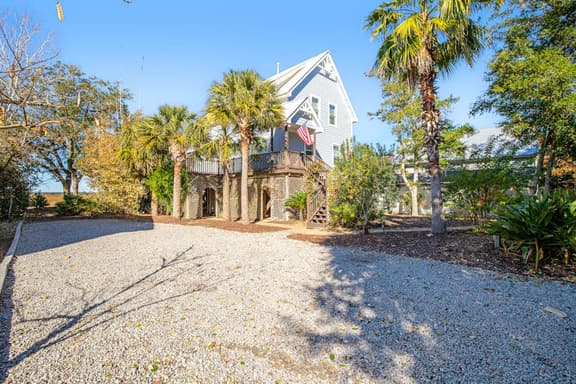 Gorgeous home with marsh views, deck, firepit & gourmet kitchen