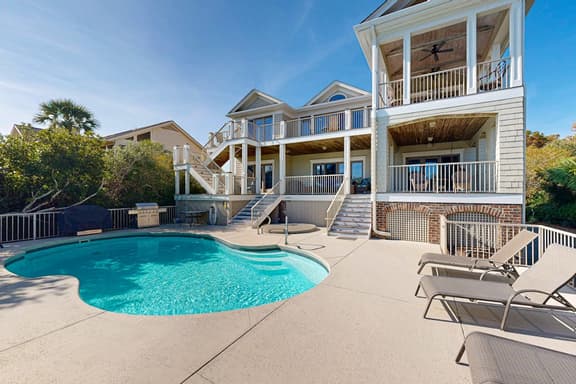 Gorgeous home with panoramic ocean views, private pool, & hot tub