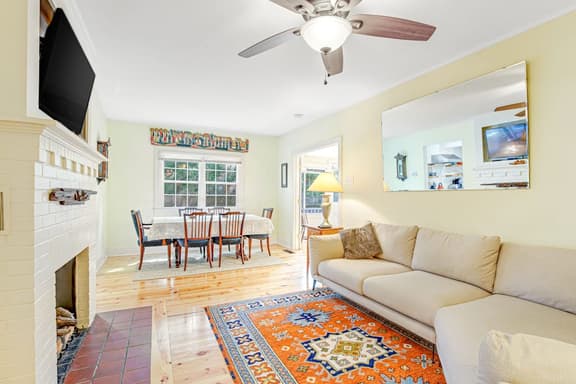 One Block to the Beach Cute Home w/ Deck, Garden Patio, Central AC & WiFi